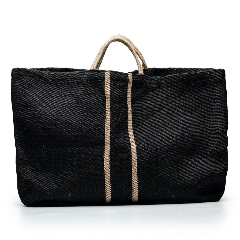 XL Jute Tasche - schwarz in Variante von Maison Bengal - Lovely Marie Boutique, kaufen in der Schweiz