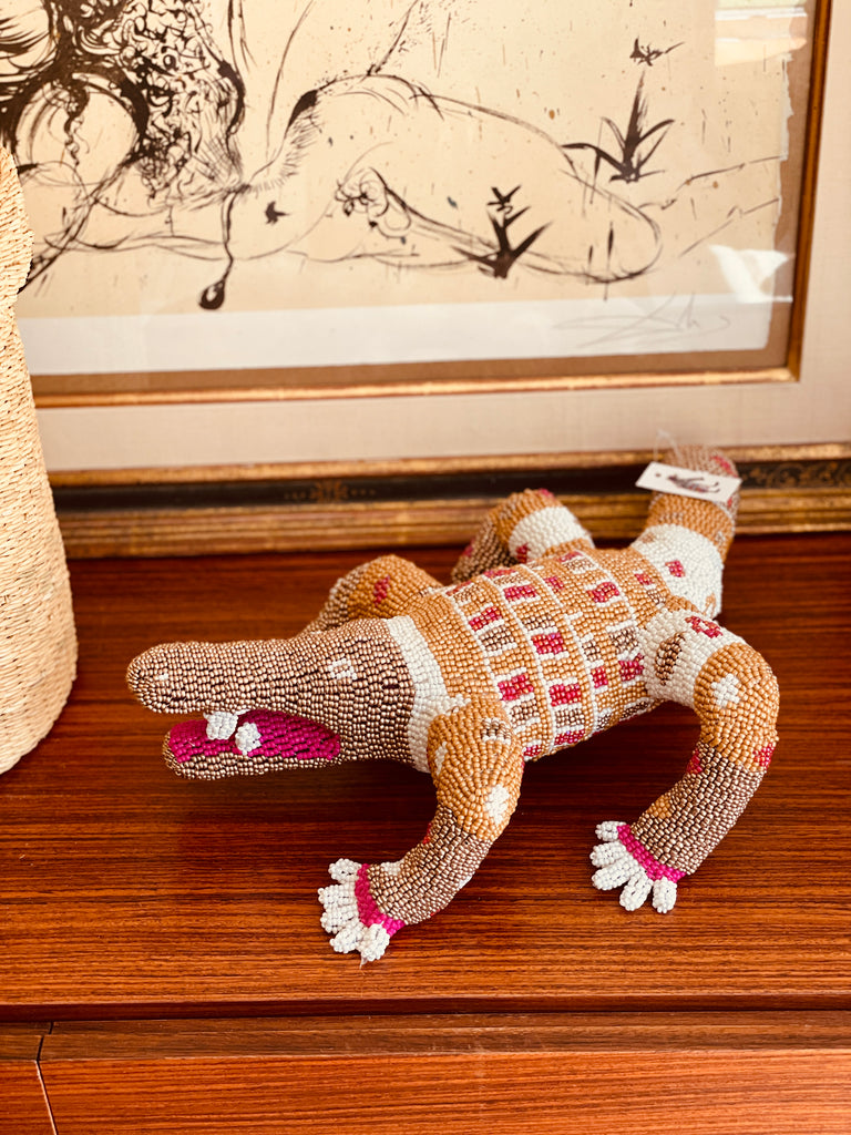 Kunstobjekt - Krokodil Saphire 🐊 in Variante von Artwork - Lovely Marie Boutique, kaufen in der Schweiz