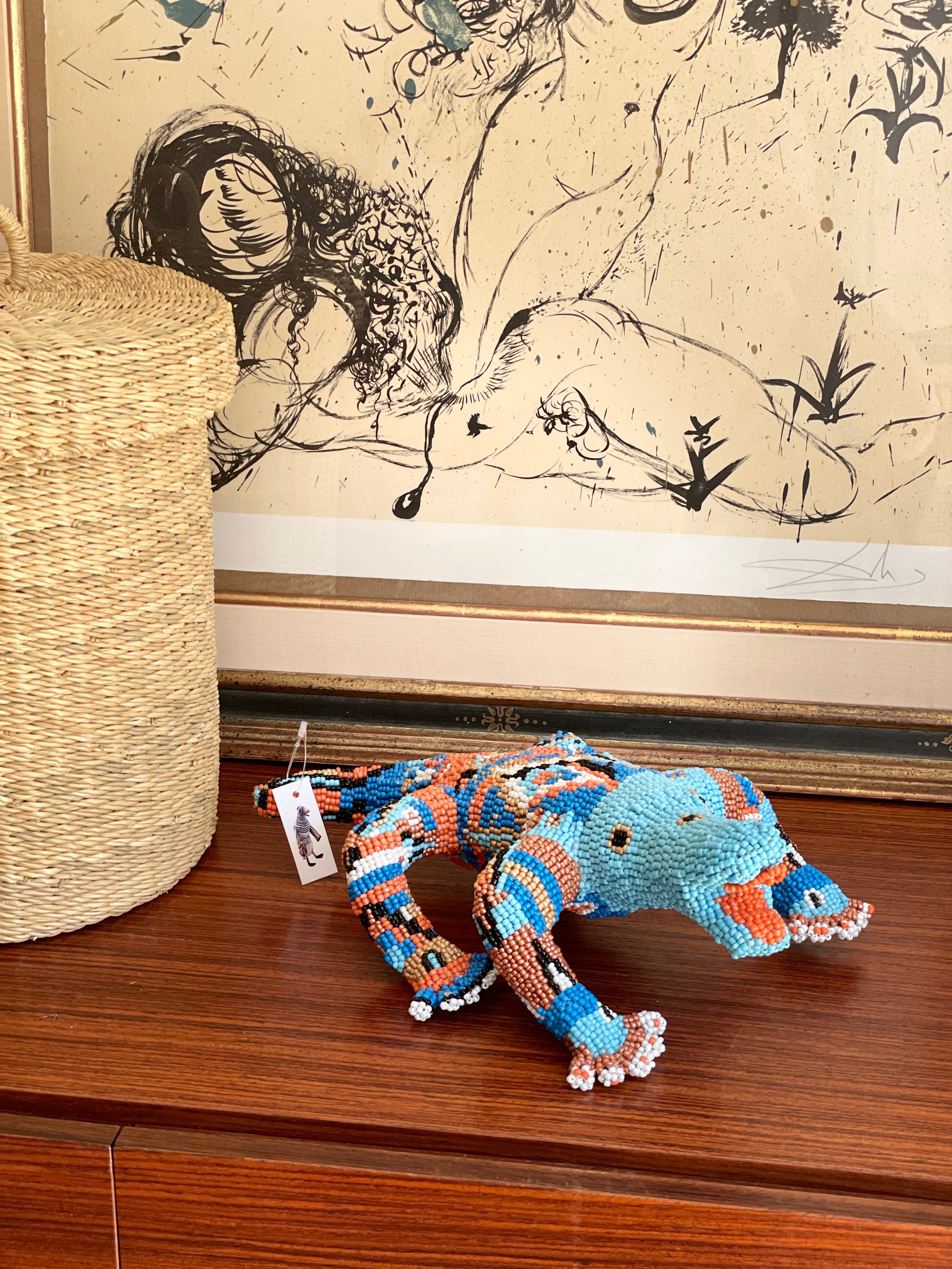 Kunstobjekt - Krokodil Boho 🐊 in Variante von Artwork - Lovely Marie Boutique, kaufen in der Schweiz