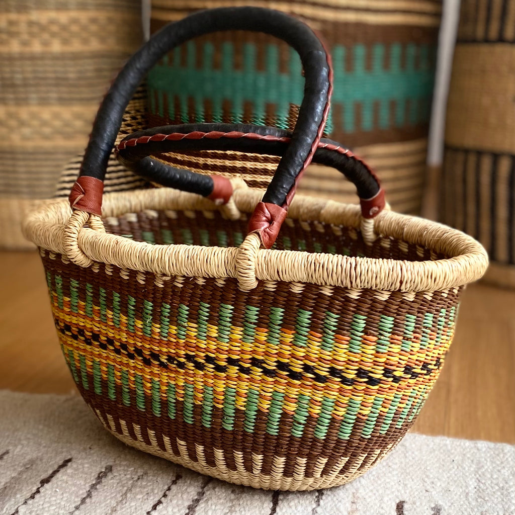 Einkaufskorb Oval - Klein | Brown in Variante von The Baba Tree Basket Company - Lovely Marie Boutique, kaufen in der Schweiz