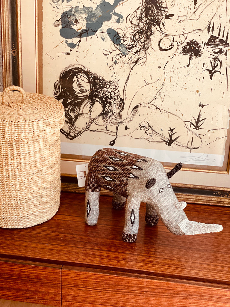 Kunstobjekt - Nashorn mittel 🦏 in Variante von Artwork - Lovely Marie Boutique, kaufen in der Schweiz