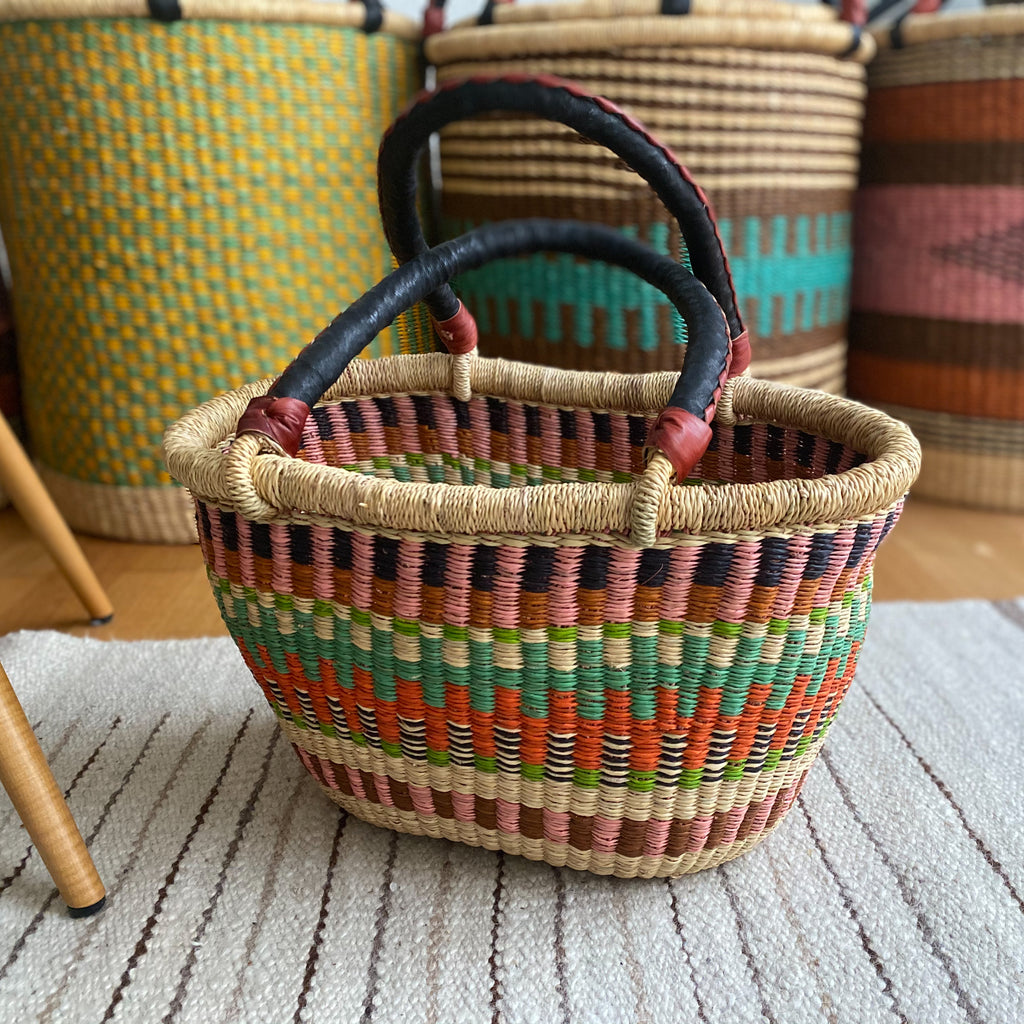 Einkaufskorb Oval - Klein | Colourful in Variante von The Baba Tree Basket Company - Lovely Marie Boutique, kaufen in der Schweiz